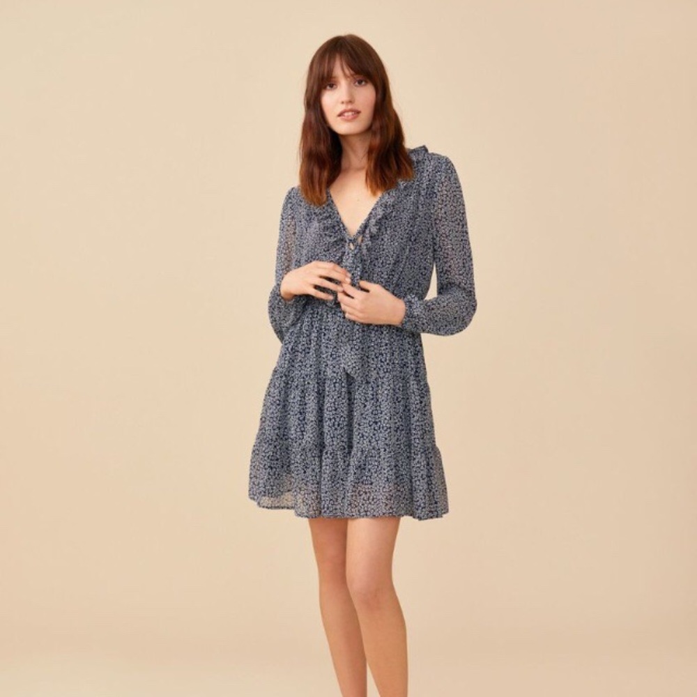 Adore Me Ruffle Chiffon Dress